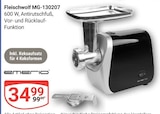 Fleischwolf MG-130207 Angebote von Emerio bei GLOBUS Koblenz für 34,99 €