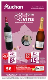 Catalogue Auchan à Arras, avec 72 pages Prospectus Auchan à Arras, "La foire aux vins, au plus proche des vignerons", 72 pages, 27/09/2022 - 11/10/2022