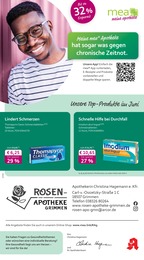 mea - meine apotheke Prospekt für Grimmen mit 4 Seiten mea - meine apotheke Prospekt für Grimmen: "Unsere Juni-Angebote", 4 Seiten, 01.06.2025 - 30.06.2025
