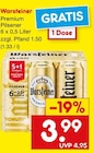 Premium Pilsener Angebote von Warsteiner bei Netto Marken-Discount Weinheim für 3,99 €
