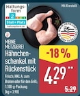 Hähnchenschenkel mit Rückenstück von Meine Metzgerei im aktuellen ALDI Nord Prospekt