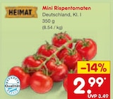Aktuelles Mini Rispentomaten Angebot bei Netto Marken-Discount in Nürnberg ab 2,99 €