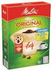 Filtres Cafe 1x4 - Melitta en promo chez Super U Valence à 1,75 €