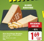 Vorarlberger Bergkäse von Alma für 1,69 € bei EDEKA im Angebot Vorarlberger Bergkäse von Alma im aktuellen EDEKA Prospekt
