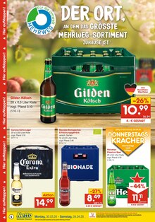 Bier im Netto Marken-Discount Prospekt "DER ORT, AN DEM DU IMMER AUSGEZEICHNETE PREISE FINDEST." mit 6 Seiten (Gummersbach)