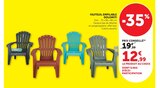 Fauteuil empilable - DOLOMITI en promo chez Hyper U Reims à 12,99 €