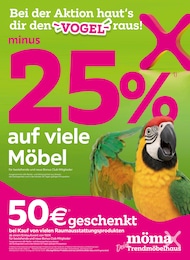Der aktuelle mömax Prospekt minus 25% auf viele Möbel