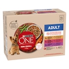 Sachets repas pour chien MINI <10kg - PURINA ONE - Carrefour à Antony Sachets repas pour chien MINI <10kg - PURINA ONE en promo chez Carrefour Antony à 4,80 €