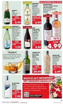 Whiskey im aktuellen Kaufland Prospekt (Darmstadt) Whiskey im Kaufland Prospekt "RICHTIG FRISCH" mit 71 Seiten (Darmstadt)