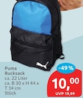 Rucksack von Puma für 10,00 € bei budni im Angebot Rucksack von Puma im aktuellen budni Prospekt