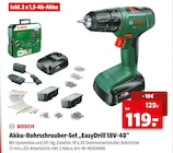 Aktuelles Akku-Bohrschrauber-Set "EasyDrill 18V-40" Angebot bei Hagebaumarkt in Kiel ab 119,00 €