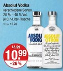 Vodka von Absolut im aktuellen V-Markt Prospekt für 10,99 €