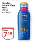 Schutz & Pflege Milch im Angebot bei GLOBUS in Altenburg Schutz & Pflege Milch Angebote von Nivea Sun bei GLOBUS Altenburg für 7,49 €