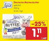 Deutsche Markenbutter bei Netto Marken-Discount im Prospekt "" für 1,11 €
