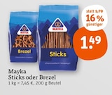 Sticks oder Brezel von Mayka im aktuellen tegut Prospekt für 1,49 €