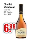 Brandy im Trinkgut Prospekt Weinbrand von Chantré im aktuellen Trinkgut Prospekt für 6,99 €
