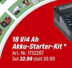 Aktuelles 18 V/4 Ah Akku-Starter-Kit Angebot bei toom Baumarkt in Moers ab 32,99 €