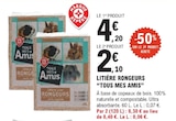 Litière rongeurs - TOUS MES AMIS à 2,10 € dans le catalogue E.Leclerc