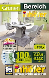 Möbel Inhofer Prospekt für Laupheim: "ALLES IM GRÜNEN BEREICH", 12 Seiten, 30.04.2026 - 16.05.2026