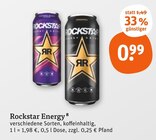 Aktuelle Energydrink Angebote bei tegut in Eisenach Aktuelles Rockstar Energy Angebot bei tegut in Eisenach ab 0,99 €