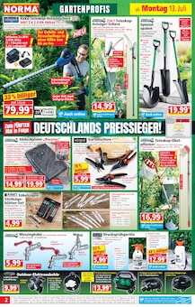 Norma Prospekt der Woche "Mehr fürs Geld" Seite 2, 13.07.2026 bis 18.07.2026 für Rheinböllen Aktueller Norma Prospekt "Mehr fürs Geld" Seite 2 von 18 Seiten für Rheinböllen