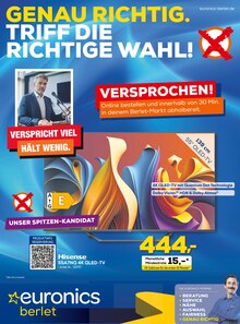 Aktueller EURONICS Bergkamen Prospekt "GENAU RICHTIG. TRIFF DIE RICHTIGE WAHL!" mit 12 Seiten