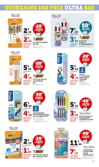 Promotion Fournitures Scolaires dans le prospectus Hyper U, valable du 06/01/2026 au 18/01/2026 Promo Fournitures Scolaires dans le catalogue Hyper U du moment à la page 57