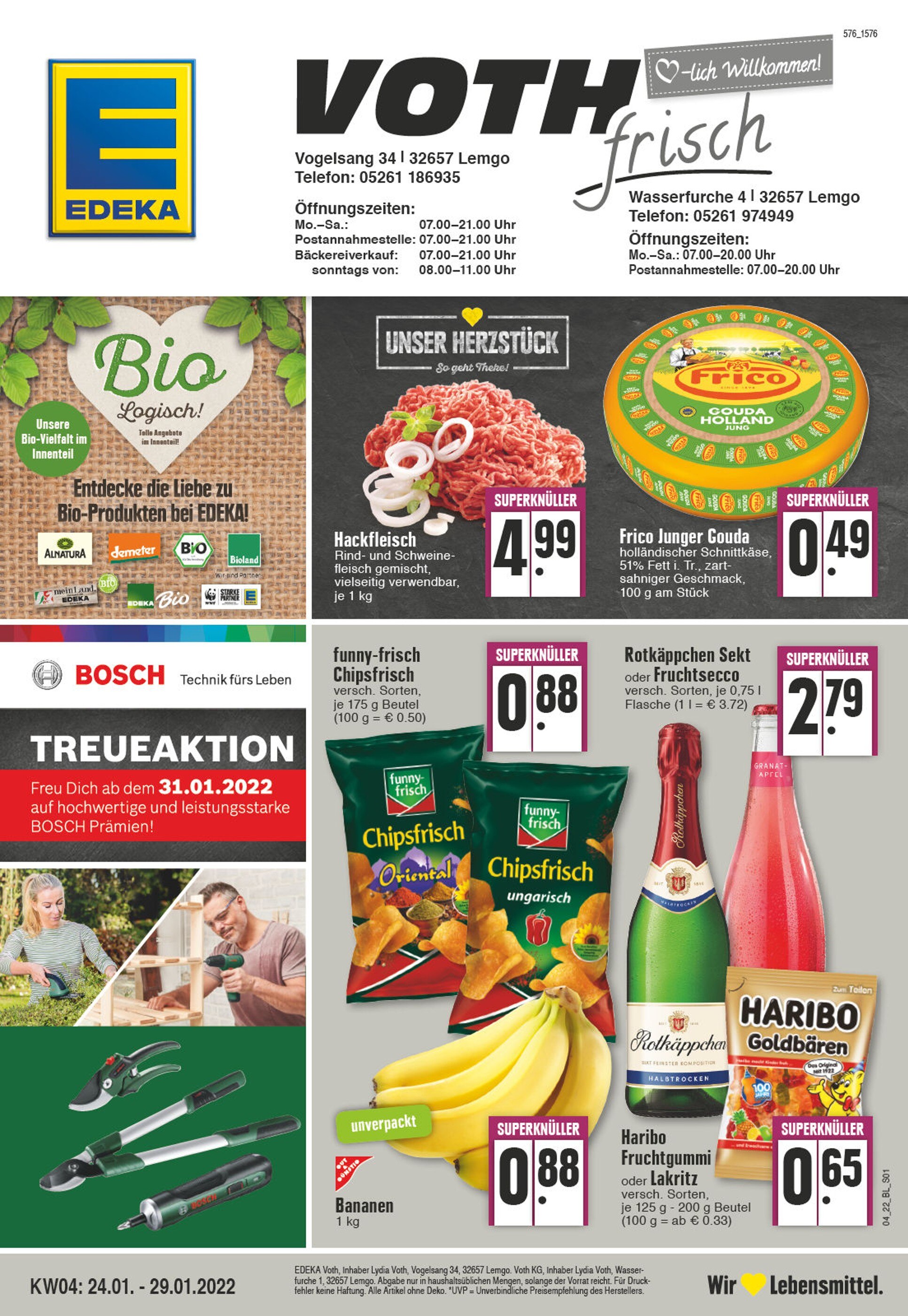 EDEKA Prospekt für Vlotho mit 24 Seiten EDEKA Prospekt für Vlotho: "Aktuelle Angebote", 24 Seiten, 24.01.2022 - 29.01.2022