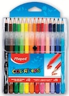 12 feutres de coloriage + 15 crayons de couleur Color Peps - Maped à 2,99 € dans le catalogue Super U