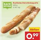 Rustikales Steinofenbaguette Angebote von Backstube bei Netto Marken-Discount Ravensburg für 0,99 €