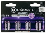 Piles Spécialiste LR6 - AA - U - Super U à Bordeaux Piles Spécialiste LR6 - AA - U en promo chez Super U Bordeaux à 3,43 €