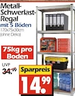 Wreesmann Coswig - Metall-Schwerlast-Regal Angebot im Prospekt Metall-Schwerlast-Regal bei Wreesmann im Coswig Prospekt für 14,99 €