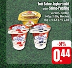 Sahne-Joghurt mild oder Sahne-Pudding im aktuellen Prospekt bei nah und gut in Bischofswiesen