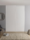 Porte coulissante blanche profil blanc "valla" h. 250 x l. 60 cm à Brico Dépôt dans Ardentes