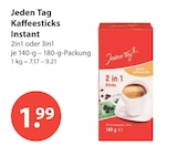 Kaffeesticks Instant 2in1 von Jeden Tag im aktuellen V-Markt Prospekt für 1,99 €