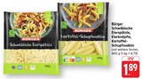 Schwäbische Eierspätzle Angebote von Bürger bei EDEKA Rottenburg für 1,89 €