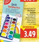 Deckfarbkasten von GUT&GÜNSTIG für 3,49 € bei E center im Angebot Deckfarbkasten von GUT&GÜNSTIG im aktuellen E center Prospekt
