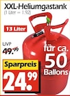 Wreesmann Coswig - XXL-Heliumgastank Angebot im Prospekt XXL-Heliumgastank bei Wreesmann im Coswig Prospekt für 24,99 €