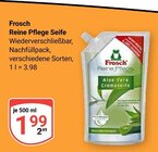 Reine Pflege Seife im Angebot bei GLOBUS in Pirmasens Reine Pflege Seife Angebote von Frosch bei GLOBUS Pirmasens für 1,99 €