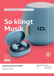 Volkswagen Prospekt für Spremberg mit 1 Seite Volkswagen Prospekt für Spremberg: "Zeit zu wechseln", 1 Seite, 01.09.2022 - 30.11.2022