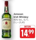 Irish Whiskey Angebote von Jameson bei EDEKA Pirmasens für 14,99 €