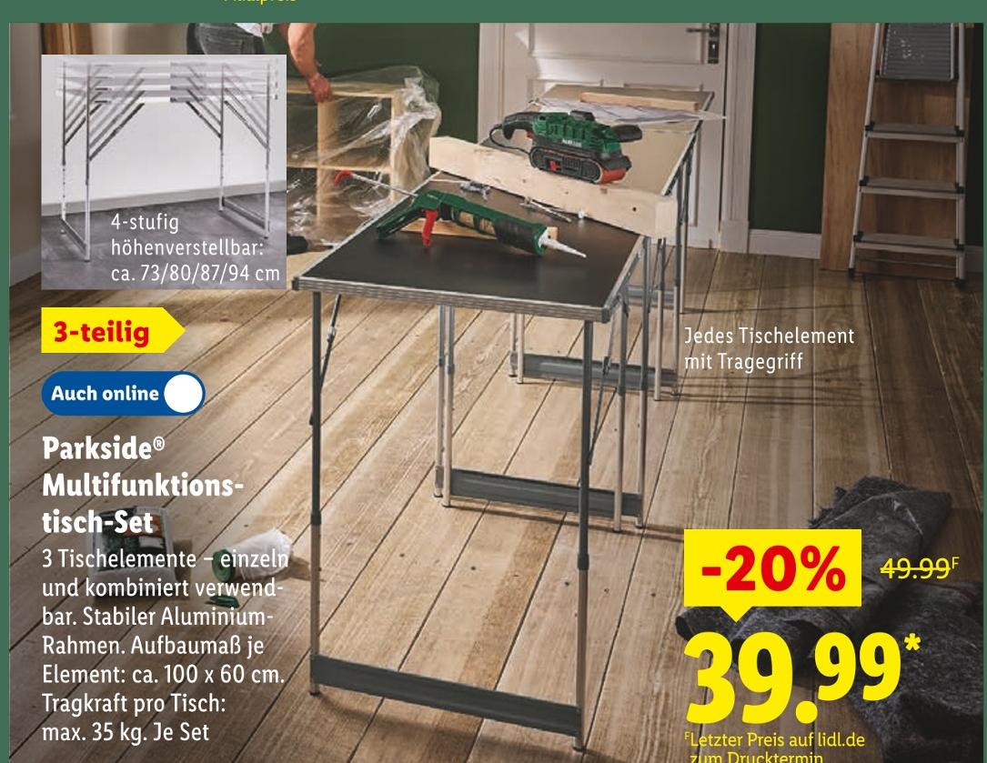 Multifunktionstisch-Set