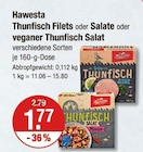 Thunfisch Filets oder Salate oder veganer Thunfisch Salat von Hawesta im aktuellen V-Markt Prospekt für 1,77 €