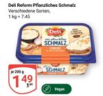 Pflanzliches Schmalz Zwiebel im Angebot bei GLOBUS in Amberg Pflanzliches Schmalz Zwiebel Angebote von Deli Reform bei GLOBUS Amberg für 1,49 €