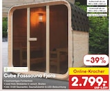 Netto Marken-Discount Dransfeld - Cube Fasssauna Fjora Angebot im Prospekt Cube Fasssauna Fjora bei Netto Marken-Discount im Dransfeld Prospekt für 2.799,00 €