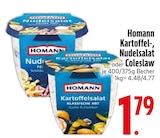 Kartoffel-, Nudelsalat oder Coleslaw im EDEKA Prospekt Kartoffel-, Nudelsalat oder Coleslaw von Homann im aktuellen EDEKA Prospekt für 1,79 €
