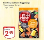 Vollkorn-Roggenchips im Angebot bei GLOBUS in Frankenthal Vollkorn-Roggenchips Angebote von Finn Crisp bei GLOBUS Frankenthal für 2,49 €