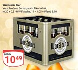 Bier Angebote von Warsteiner bei GLOBUS Hoyerswerda für 10,49 €