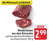 Aktuelle Rindfleisch Angebote bei E center in Heilbronn Aktuelles Rindersteaks aus dem Entrecôte Angebot bei E center in Heilbronn ab 2,99 €