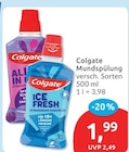 Mundspülung von Colgate für 1,99 € bei budni im Angebot Mundspülung von Colgate im aktuellen budni Prospekt